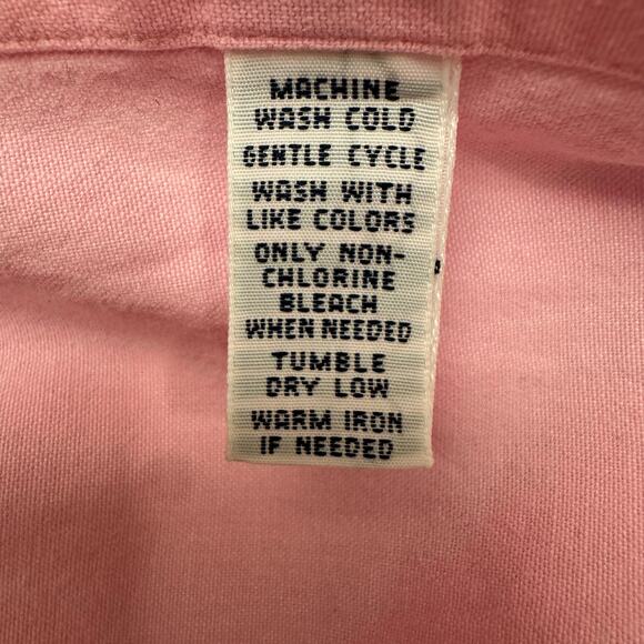 Ralph Lauren Men’s Short Sleeve Button Down Shirt Pink Preppy Casual 90s y2k LG0 - Picture 5 of 5